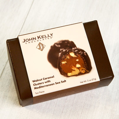 2 Piece Walnut Caramel Cluster with Mediterranean Sea Salt